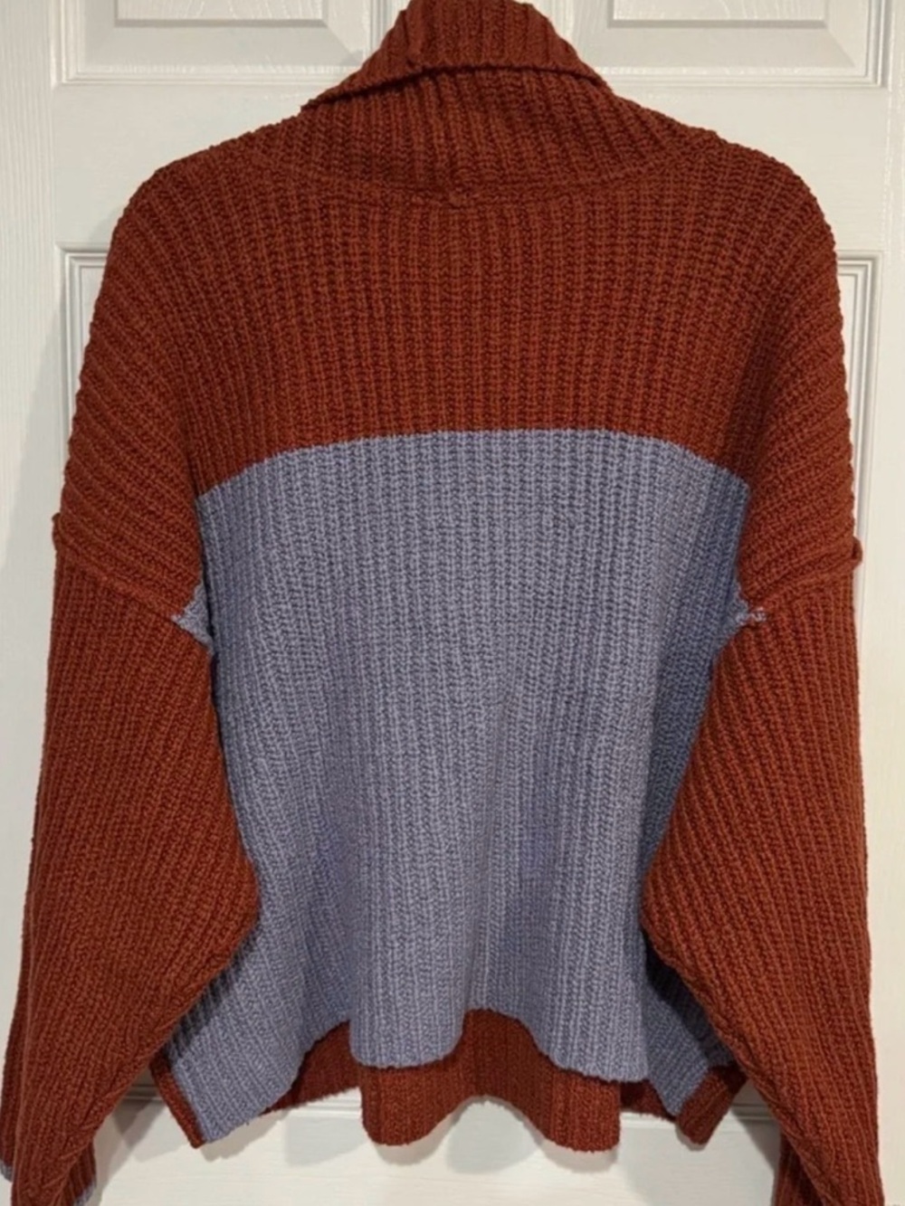 Free People Greater Than Cowl Neck Sweater Knit with Pattern - Picture 7 of 8